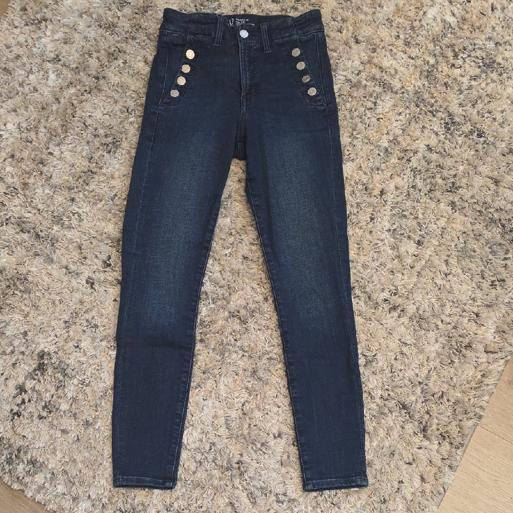 GAP High Rise Dark Blue Women's Jeans